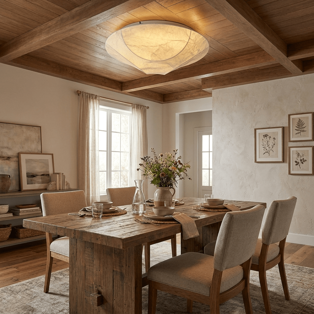 Sculptural Flush Mount Light — Ceiling Light | Maison Monashee — view 4