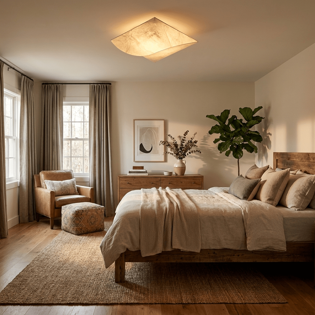 Sculptural Flush Mount Light — Ceiling Light | Maison Monashee — view 5