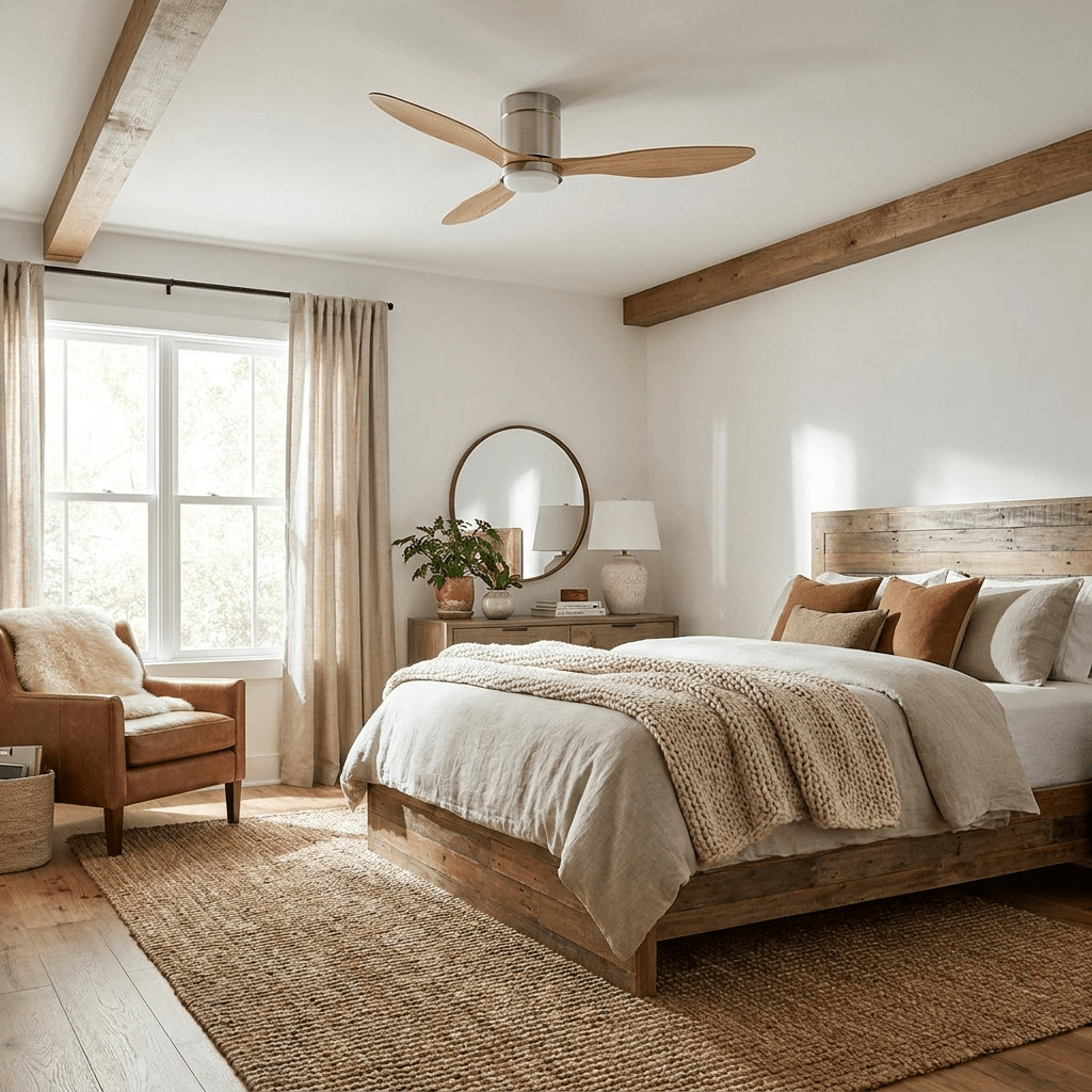 Low Profile Ceiling Fan with Light — Ceiling Fan | Maison Monashee — view 6