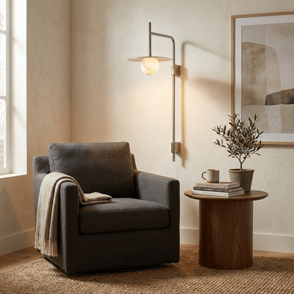 Long Brass Sconce — Wall Sconce | Maison Monashee — view 3