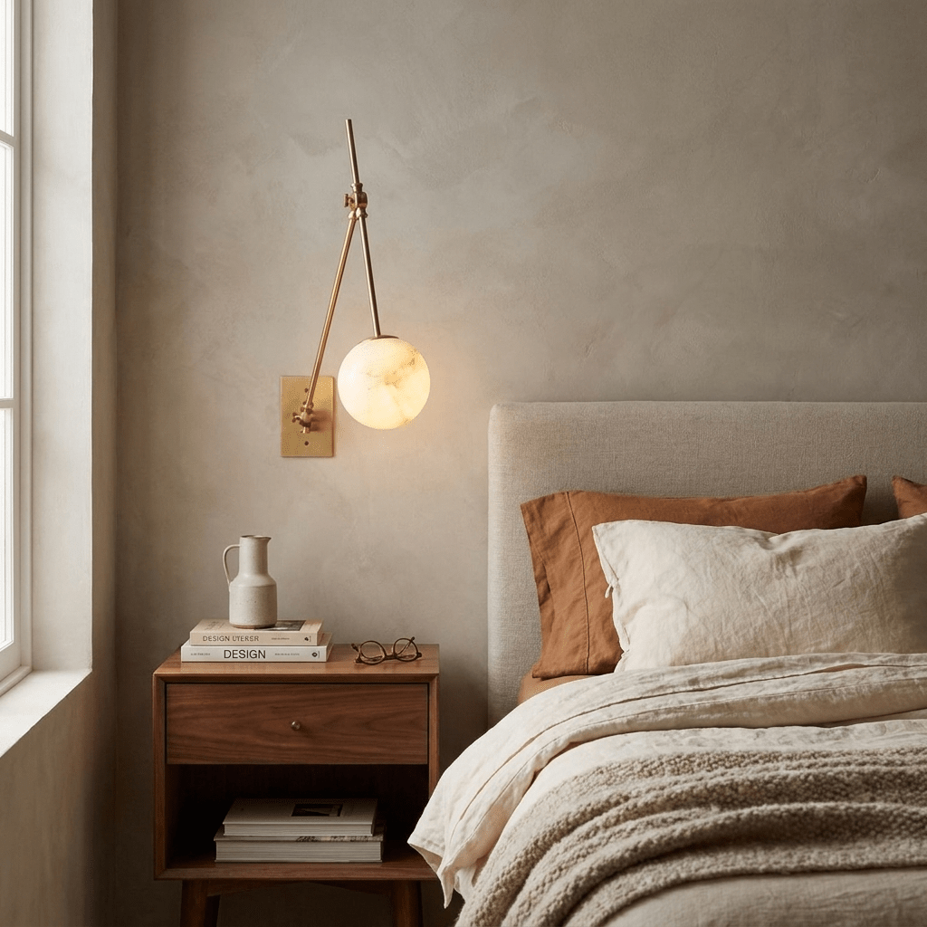 Brass Globe Wall Light — Wall Sconce | Maison Monashee — view 12