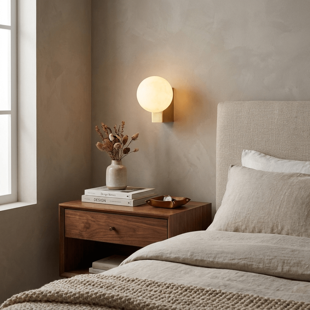 Brass Globe Wall Sconce — Wall Sconce | Maison Monashee — view 11