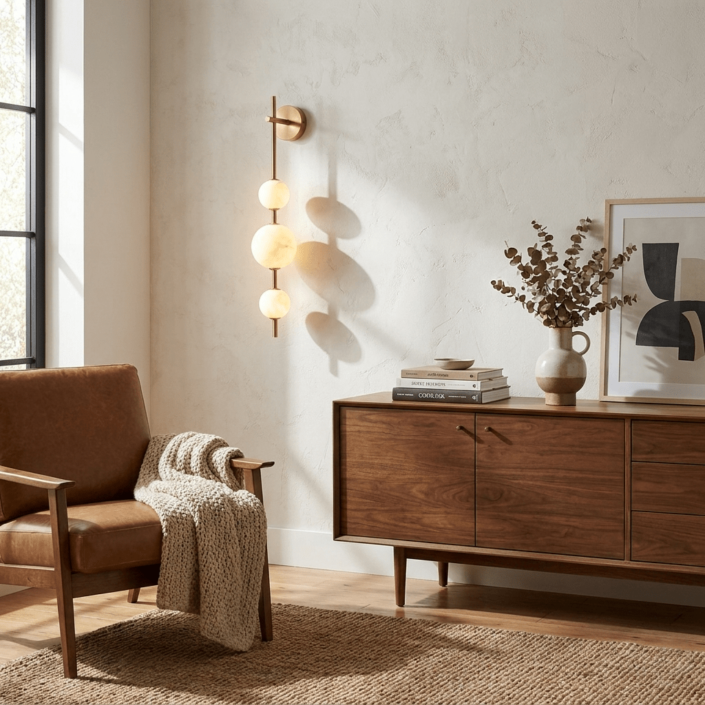 2 Light Brass Wall Sconce — Wall Sconce | Maison Monashee — view 14