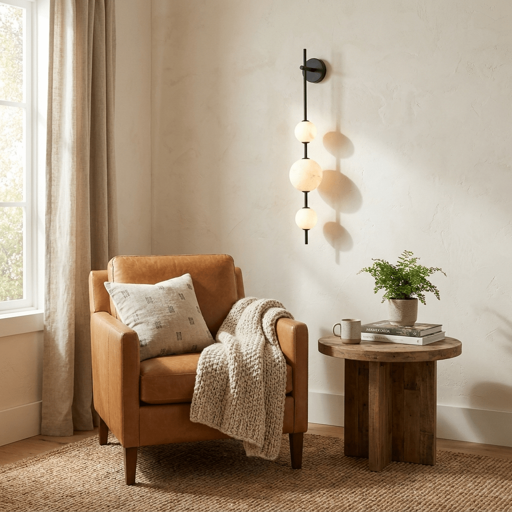 2 Light Brass Wall Sconce — Wall Sconce | Maison Monashee — view 3