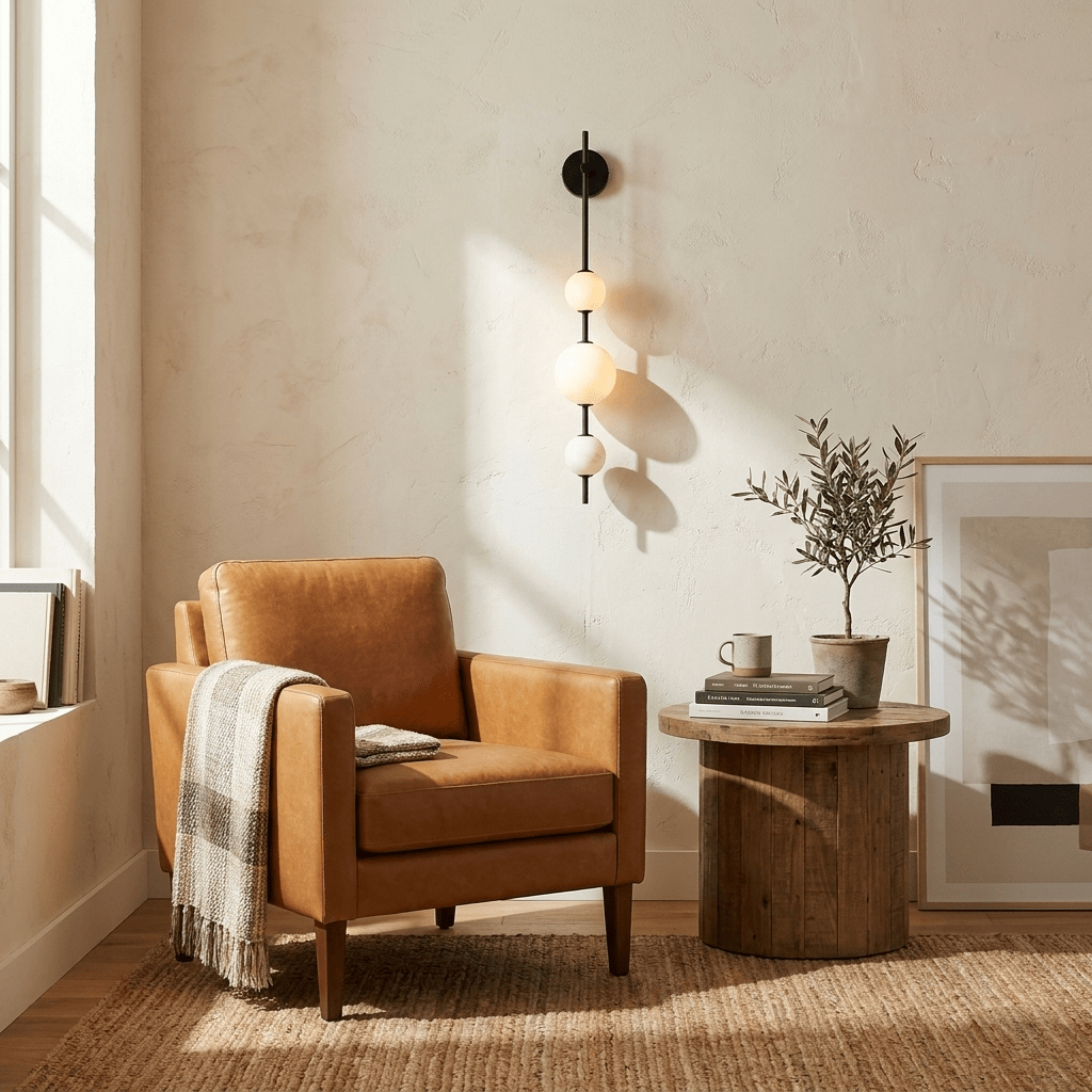 2 Light Brass Wall Sconce — Wall Sconce | Maison Monashee — view 5