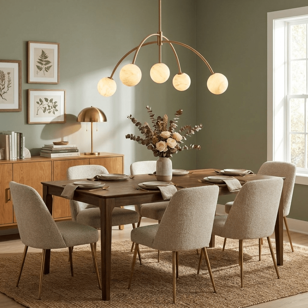 White Sphere Chandelier — Chandelier | Maison Monashee — view 3