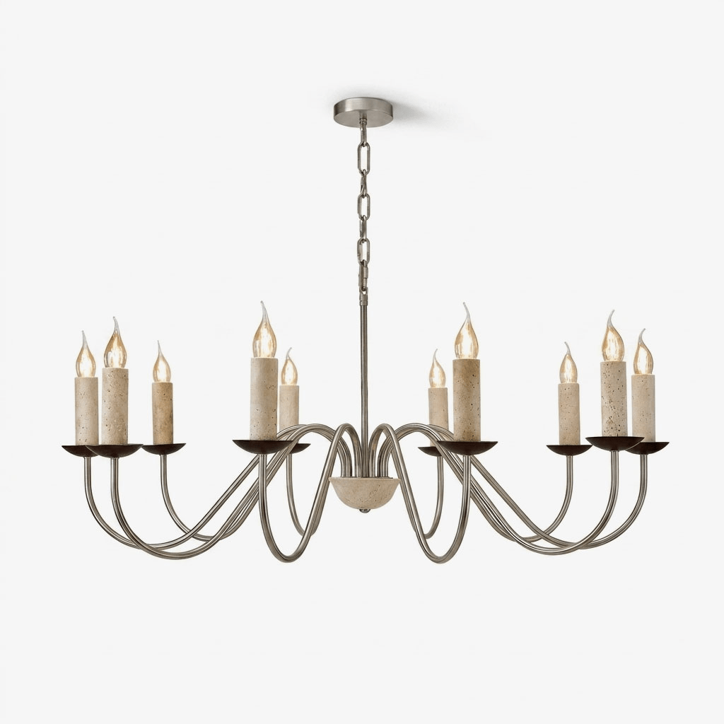 Iron Candle Chandelier — Chandelier | Maison Monashee