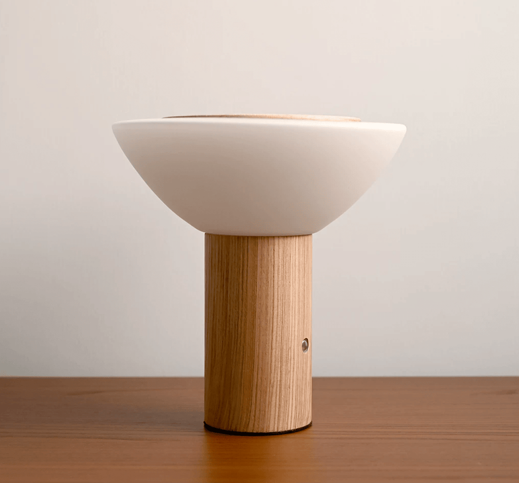 Glass and Wood Table Lamp — Table Lamp | Maison Monashee — view 5