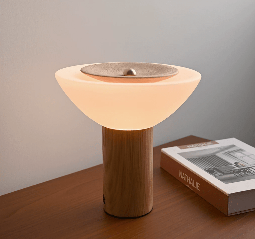 Glass and Wood Table Lamp — Table Lamp | Maison Monashee — view 7