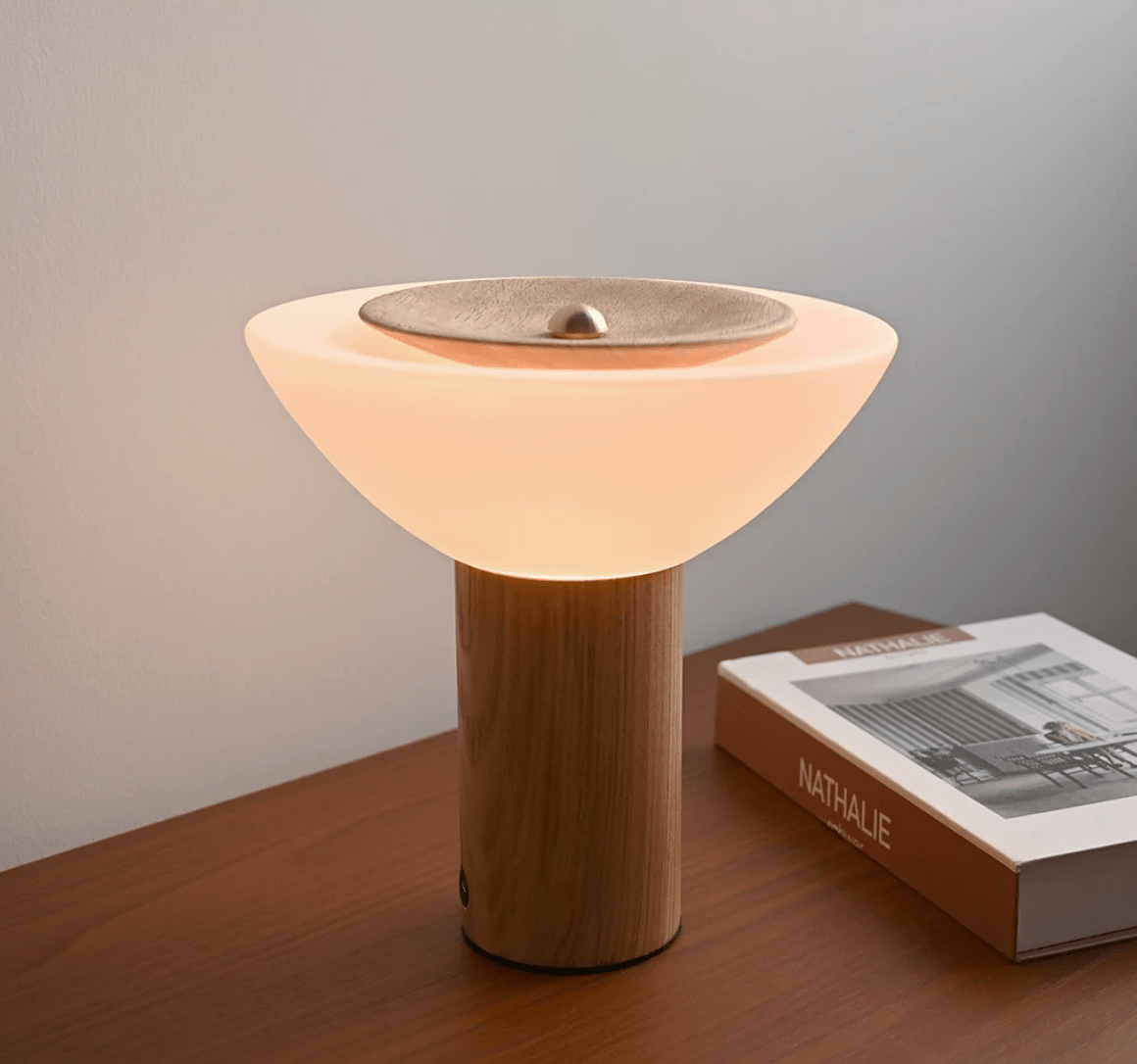 Glass and Wood Table Lamp — Table Lamp | Maison Monashee — view 7
