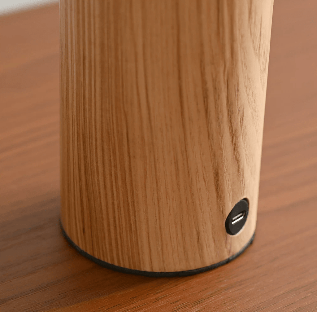 Glass and Wood Table Lamp — Table Lamp | Maison Monashee — view 9
