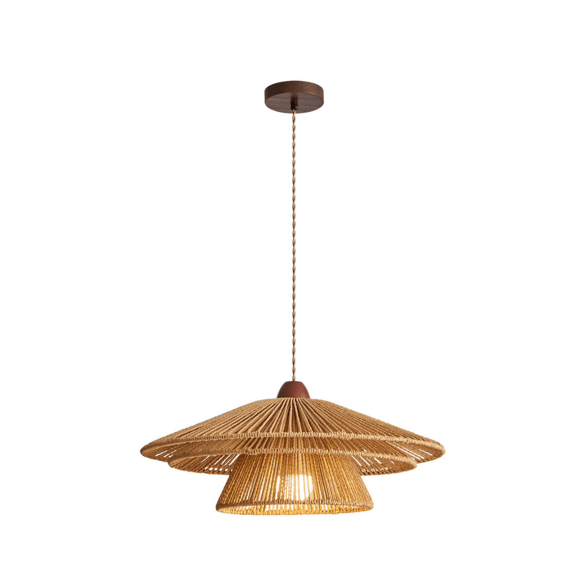 Rattan Large Pendant Light — Pendant Light | Maison Monashee — view 7