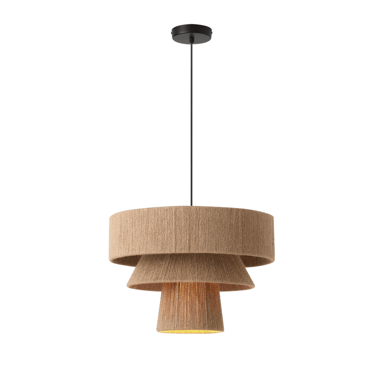 Natural Rope Pendant Light — Pendant Light | Maison Monashee — view 8