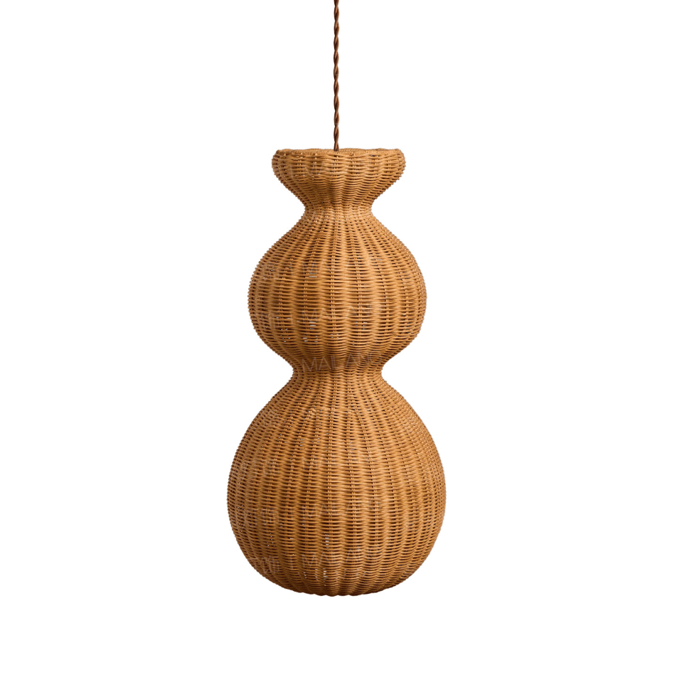 Rattan Pendant Light Dining Room — Pendant Light | Maison Monashee — view 8