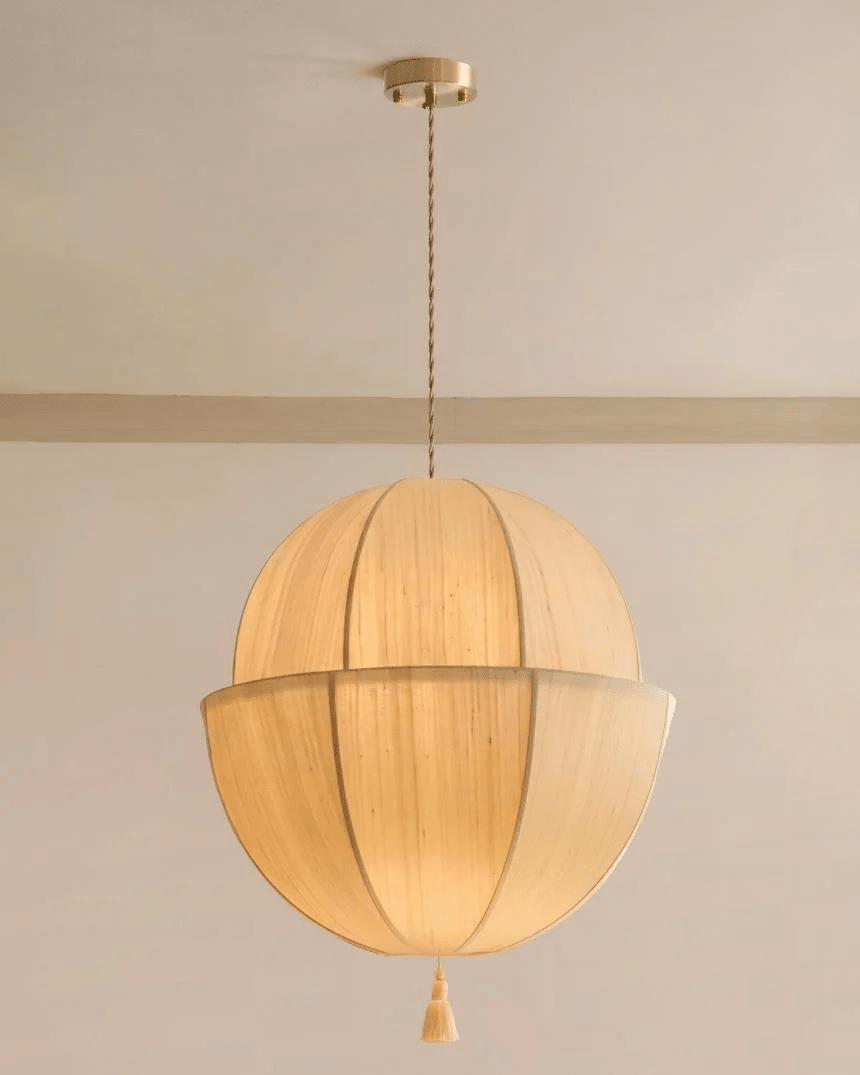 Fabric Lantern Pendant Light — Pendant Light | Maison Monashee — view 7