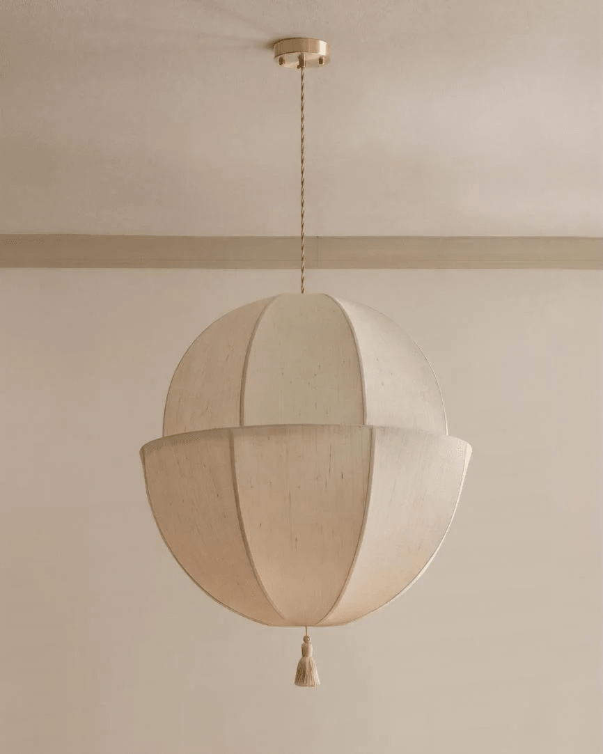 Fabric Lantern Pendant Light — Pendant Light | Maison Monashee — view 8