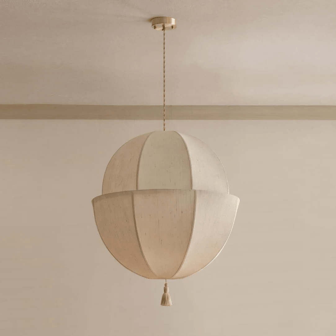 Fabric Lantern Pendant Light — Pendant Light | Maison Monashee — view 9
