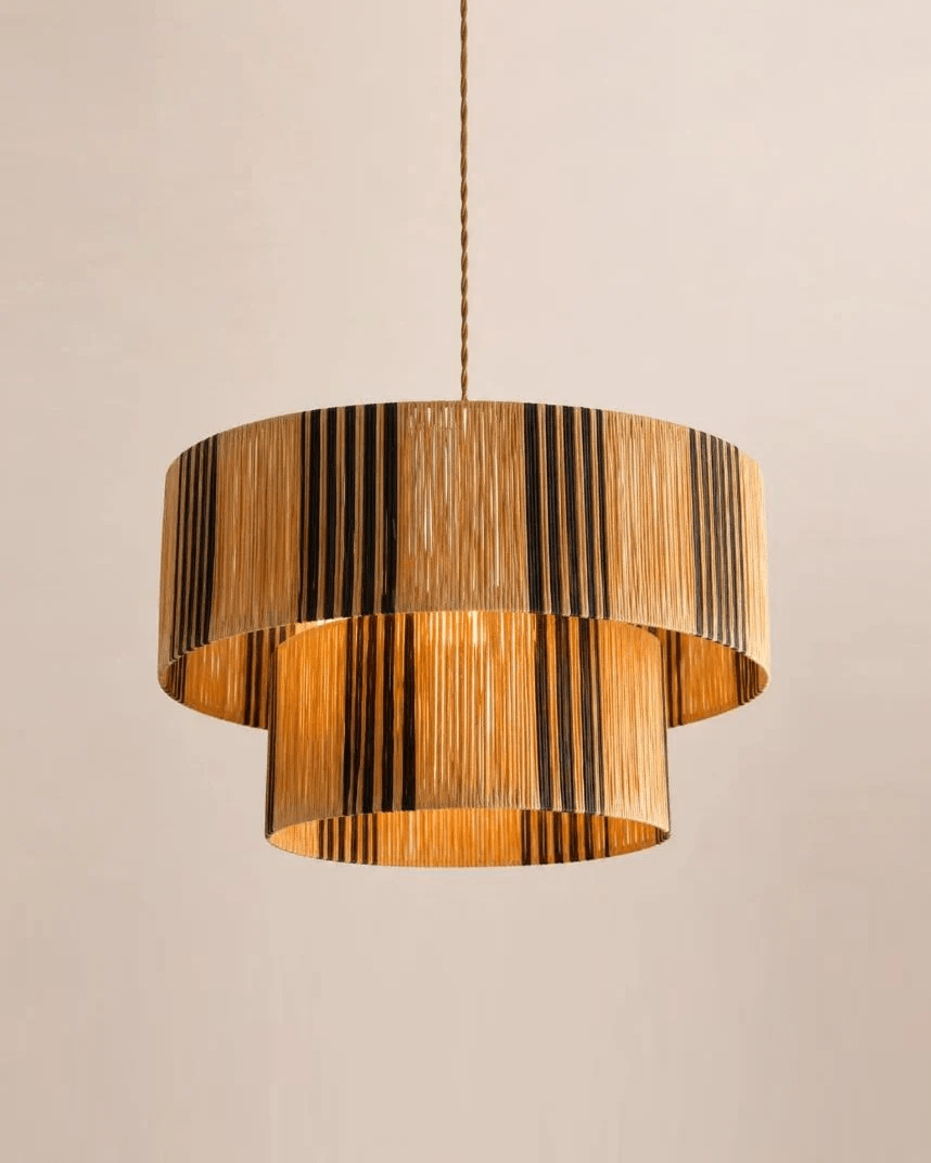 Tiered Drum Pendant Light — Pendant Light | Maison Monashee — view 7