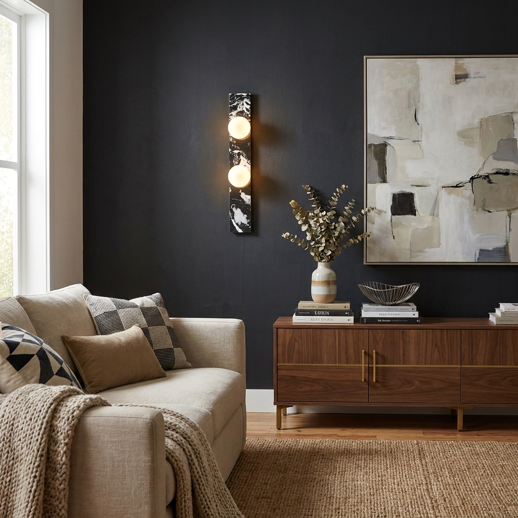 Globe Wall Sconce Black — Wall Sconce | Maison Monashee — view 7