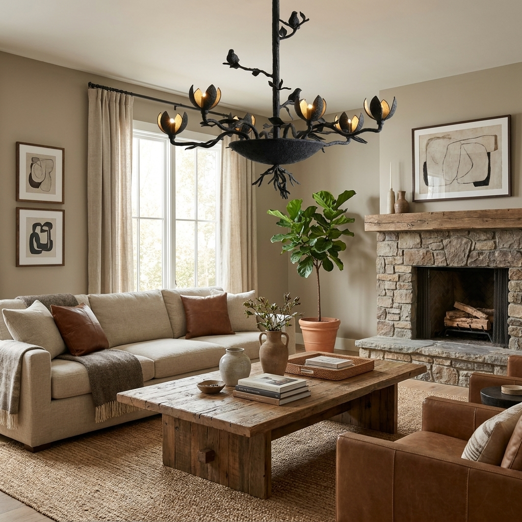 Modern Tree Branch Chandelier — Chandelier | Maison Monashee — view 30