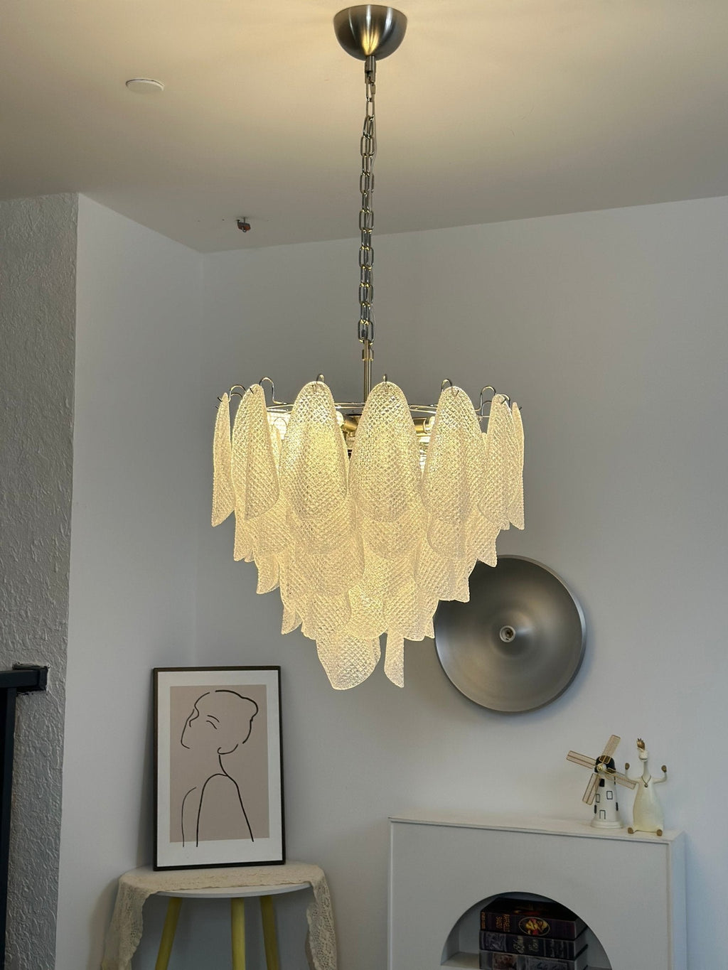 Murano Glass Teardrop Chandelier — Chandelier | Maison Monashee — view 12
