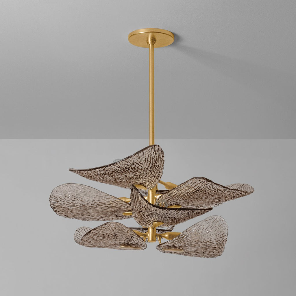Vintage Gold Leaf Chandelier — Chandelier | Maison Monashee — view 14