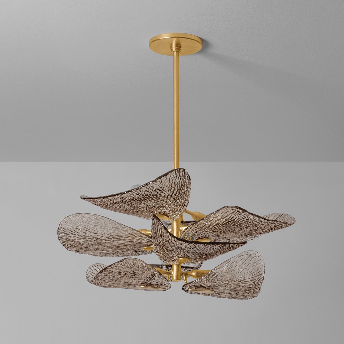 Vintage Gold Leaf Chandelier — Chandelier | Maison Monashee — view 14
