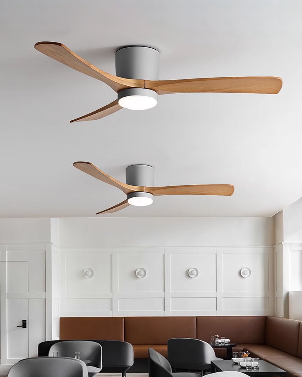 Grey Ceiling Fan with Light — Ceiling Fan | Maison Monashee — view 23