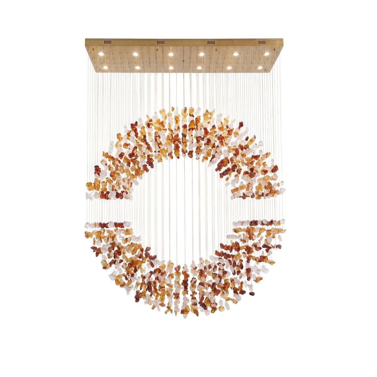 Crystal Halo Chandelier — Chandelier | Maison Monashee — view 12