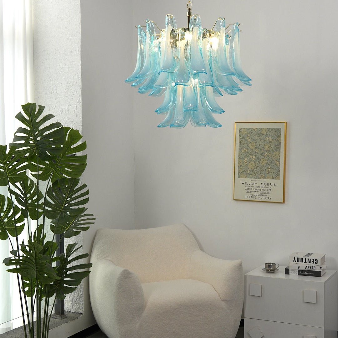 Aqua Glass Chandelier — Chandelier | Maison Monashee — view 2