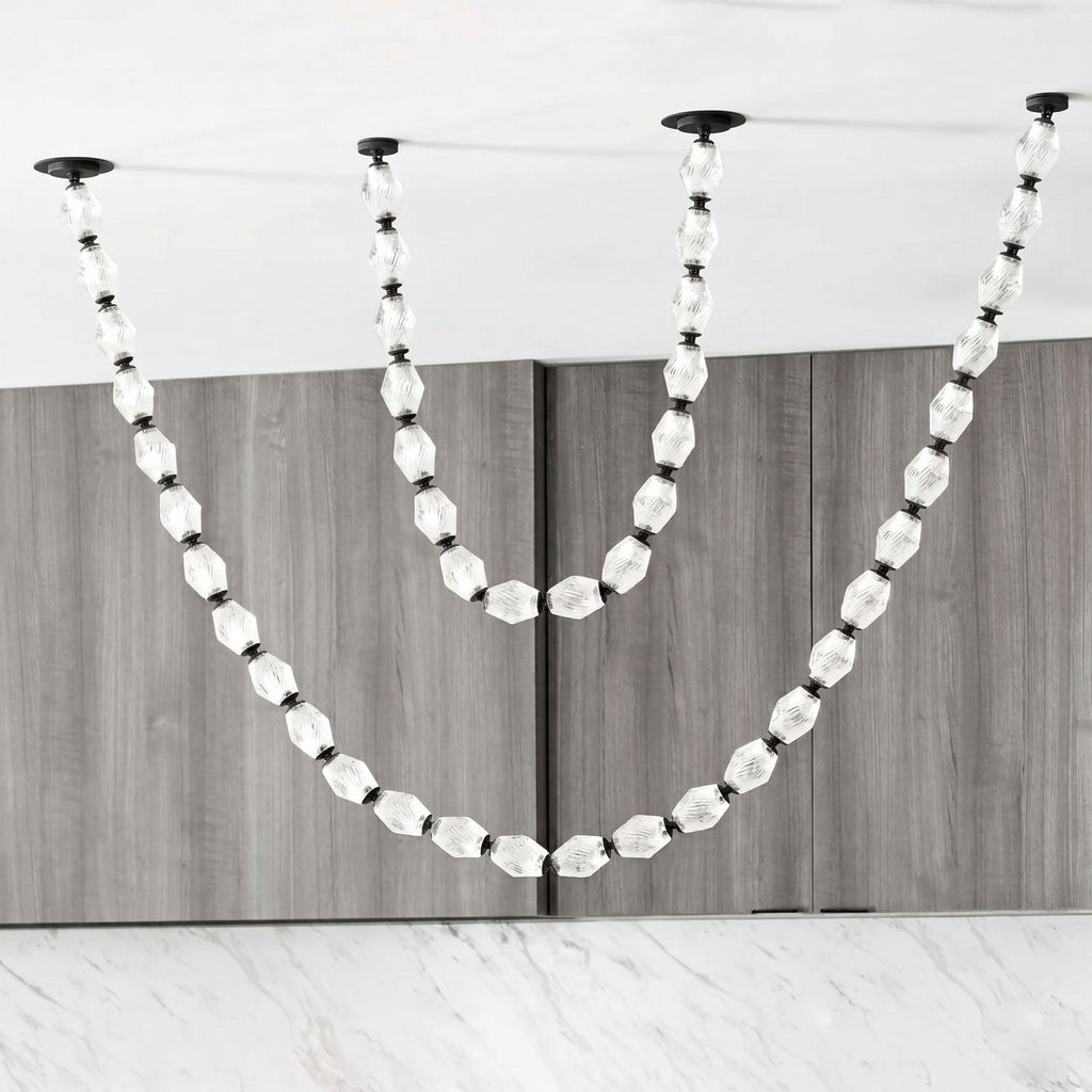 Glass Chain Chandelier — Chandelier | Maison Monashee — view 140