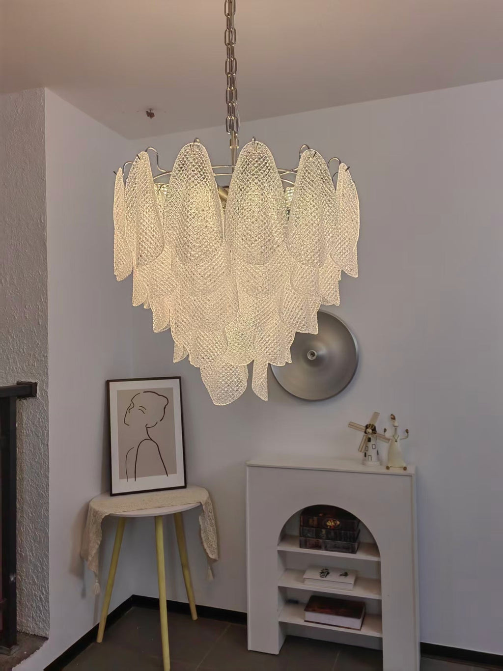 Murano Glass Teardrop Chandelier — Chandelier | Maison Monashee — view 18