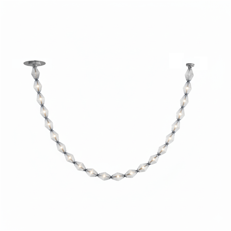 Glass Chain Chandelier — Chandelier | Maison Monashee — view 106