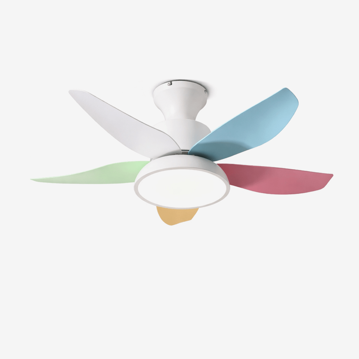 White Ceiling Fan with LED Light — Ceiling Fan | Maison Monashee