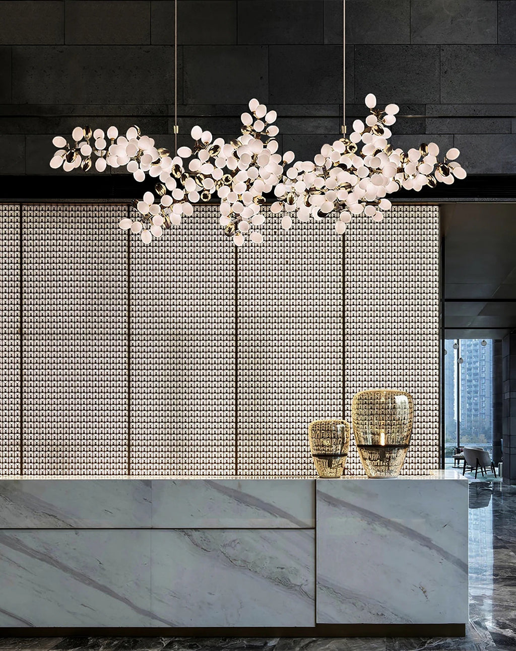 Gold Murano Glass Chandelier — Chandelier | Maison Monashee — view 11
