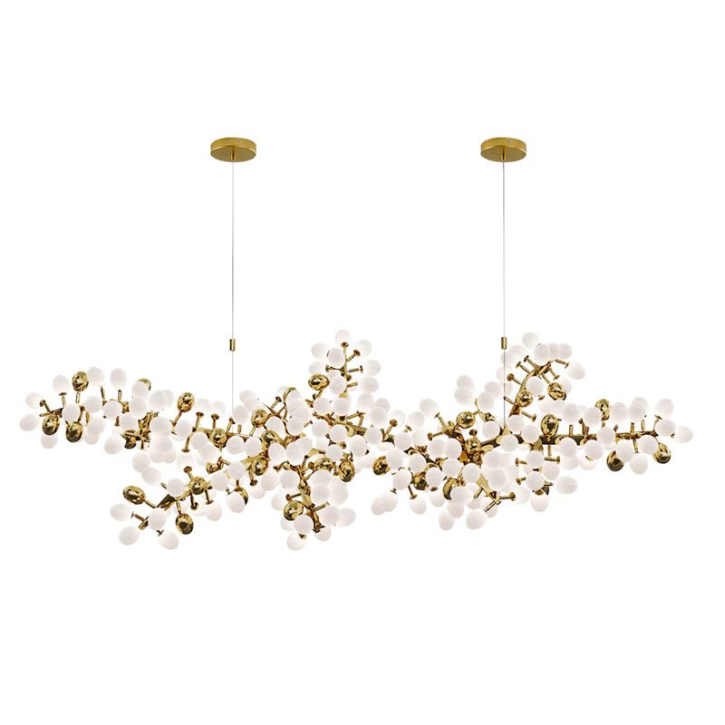 Gold Murano Glass Chandelier — Chandelier | Maison Monashee — view 14