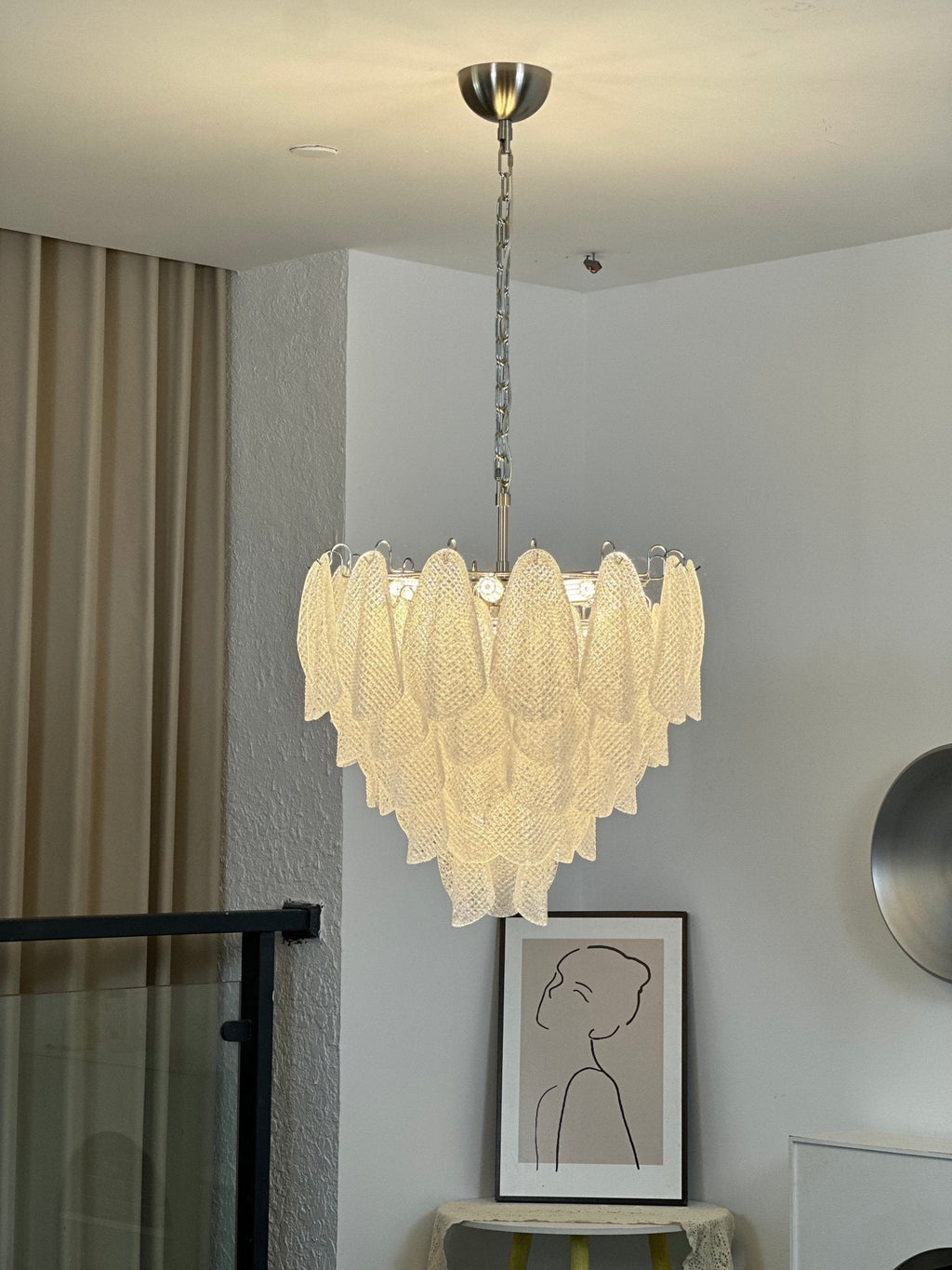 Murano Glass Teardrop Chandelier — Chandelier | Maison Monashee — view 13
