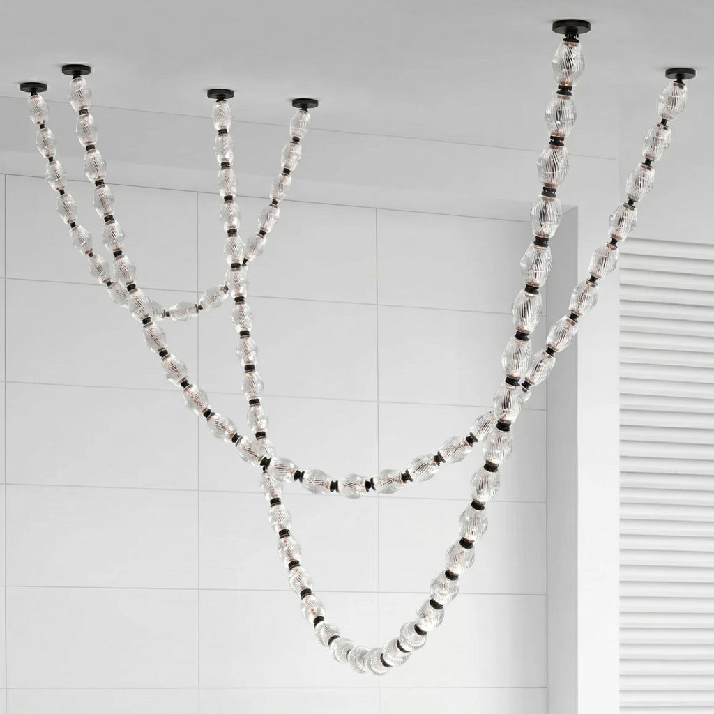 Glass Chain Chandelier — Chandelier | Maison Monashee — view 142