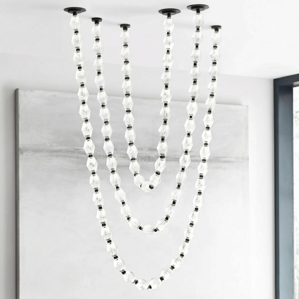 Glass Chain Chandelier — Chandelier | Maison Monashee — view 143