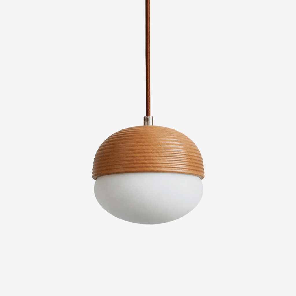 Ribbed Globe Pendant Light — Pendant Light | Maison Monashee
