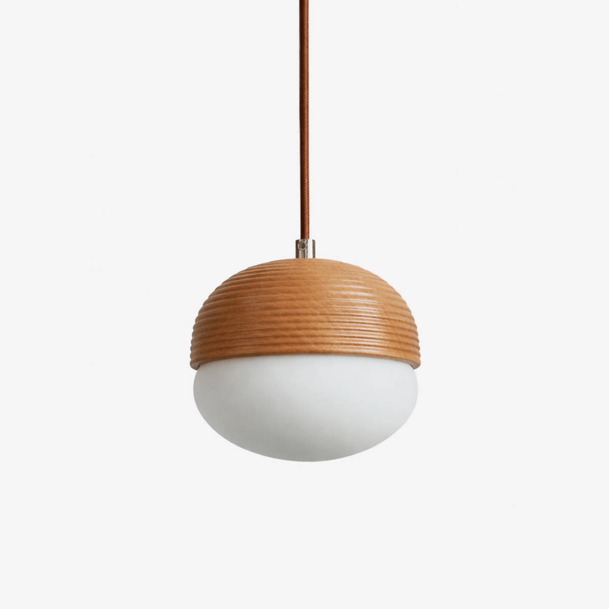 Ribbed Globe Pendant Light — Pendant Light | Maison Monashee