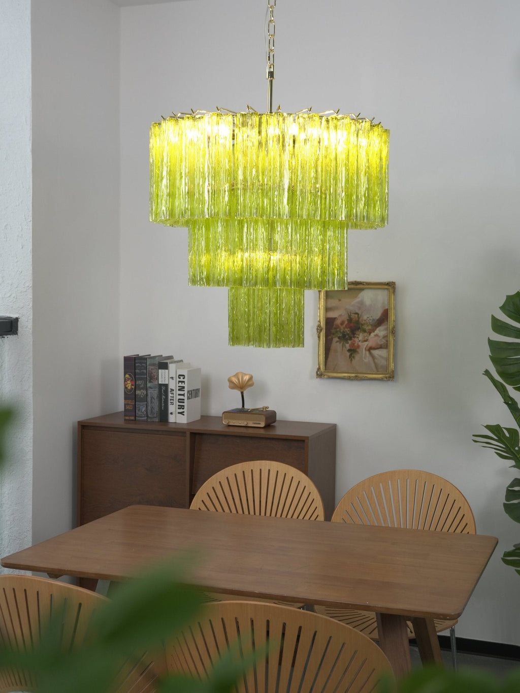 Brushed Gold Chandelier Modern — Chandelier | Maison Monashee — view 3