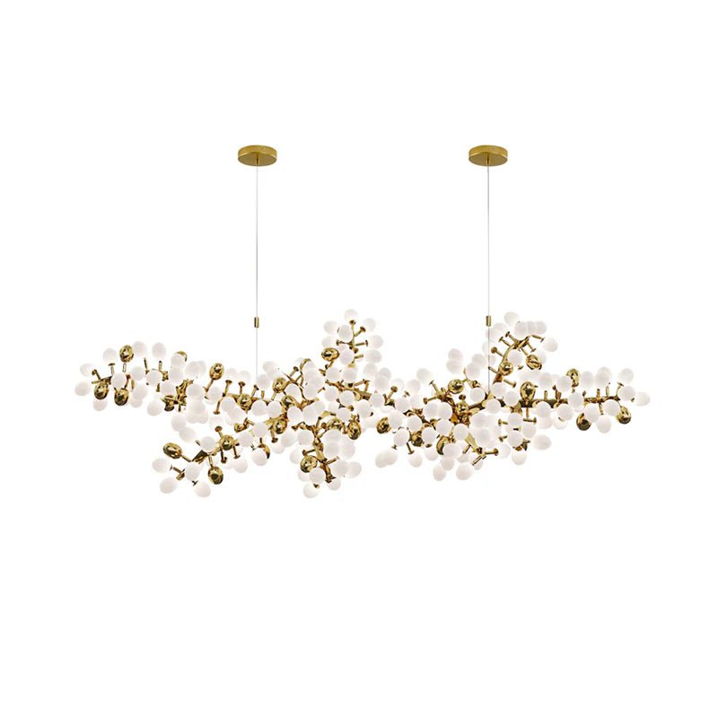 Gold Murano Glass Chandelier — Chandelier | Maison Monashee — view 15