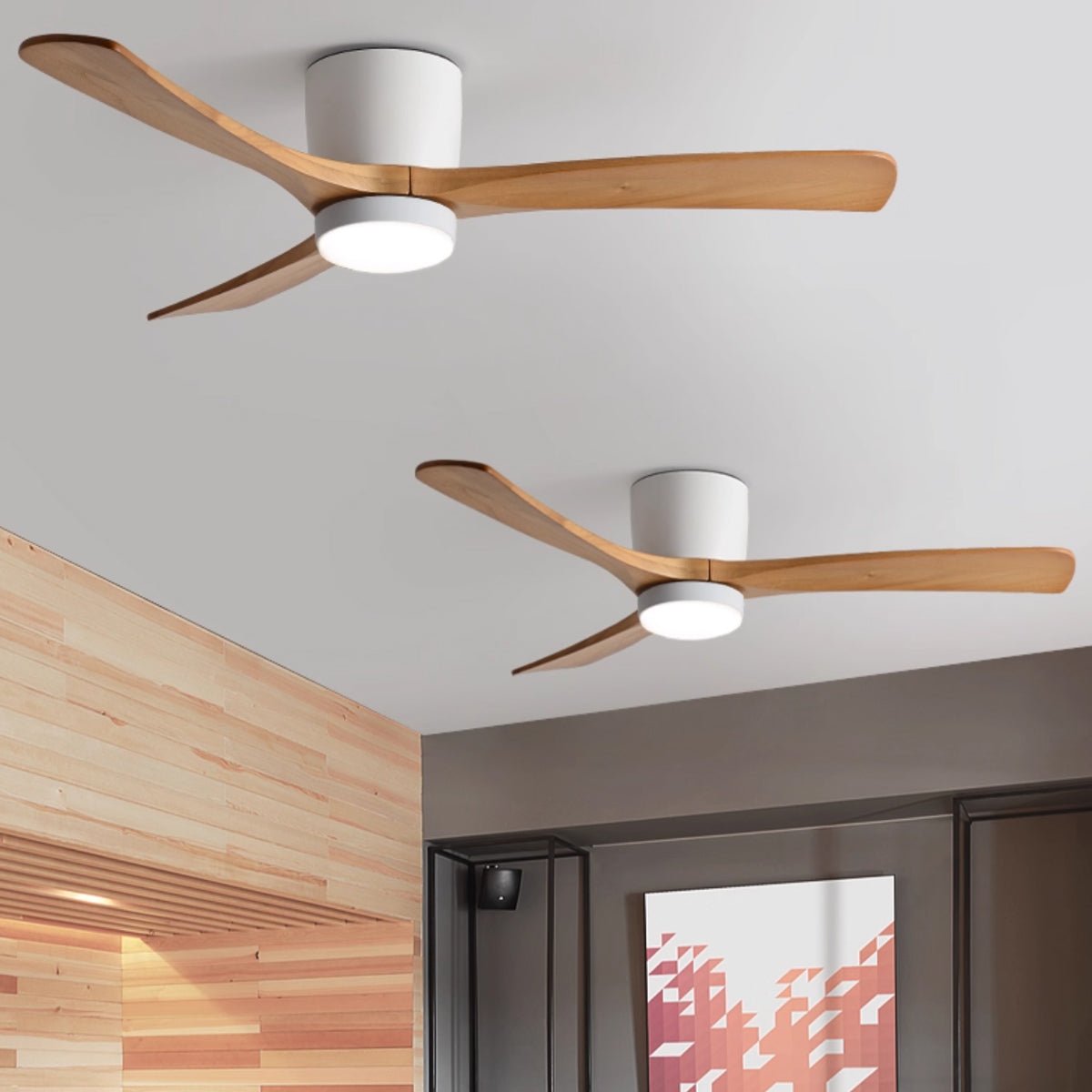 Grey Ceiling Fan with Light — Ceiling Fan | Maison Monashee — view 20