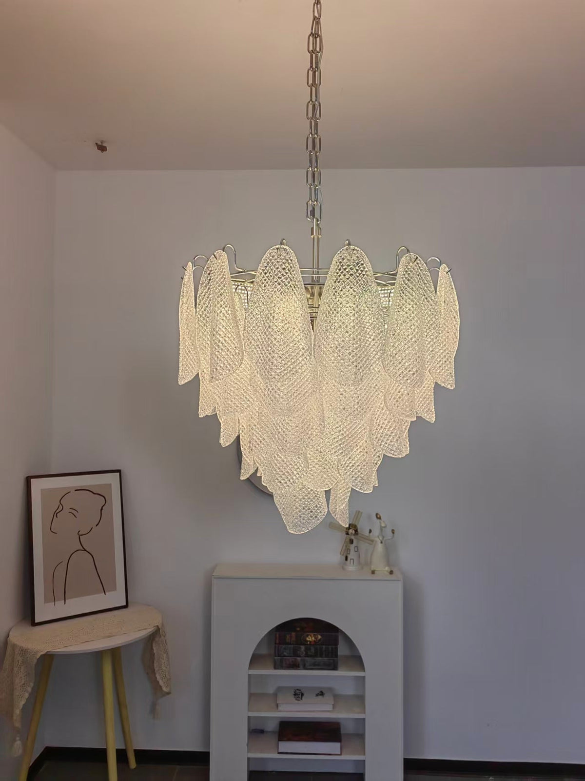 Murano Glass Teardrop Chandelier — Chandelier | Maison Monashee — view 16