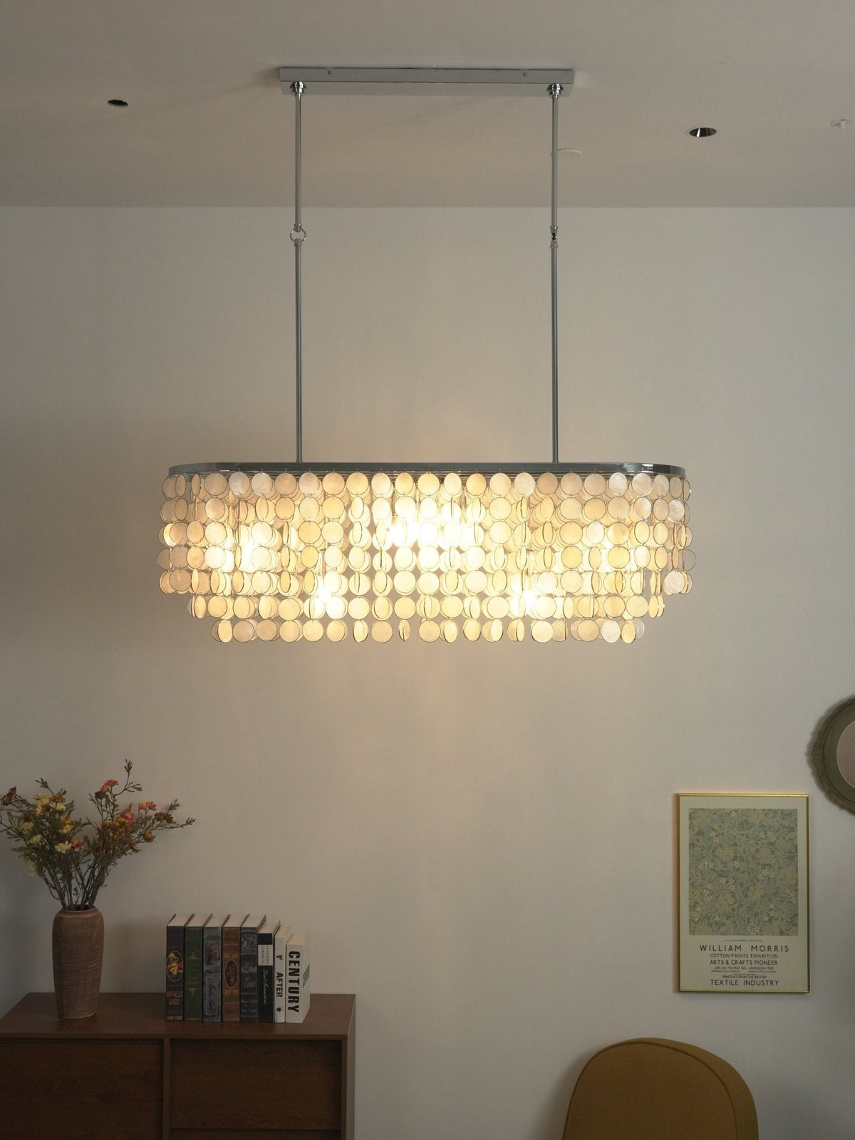 Linear Chandelier Chrome — Chandelier | Maison Monashee — view 6