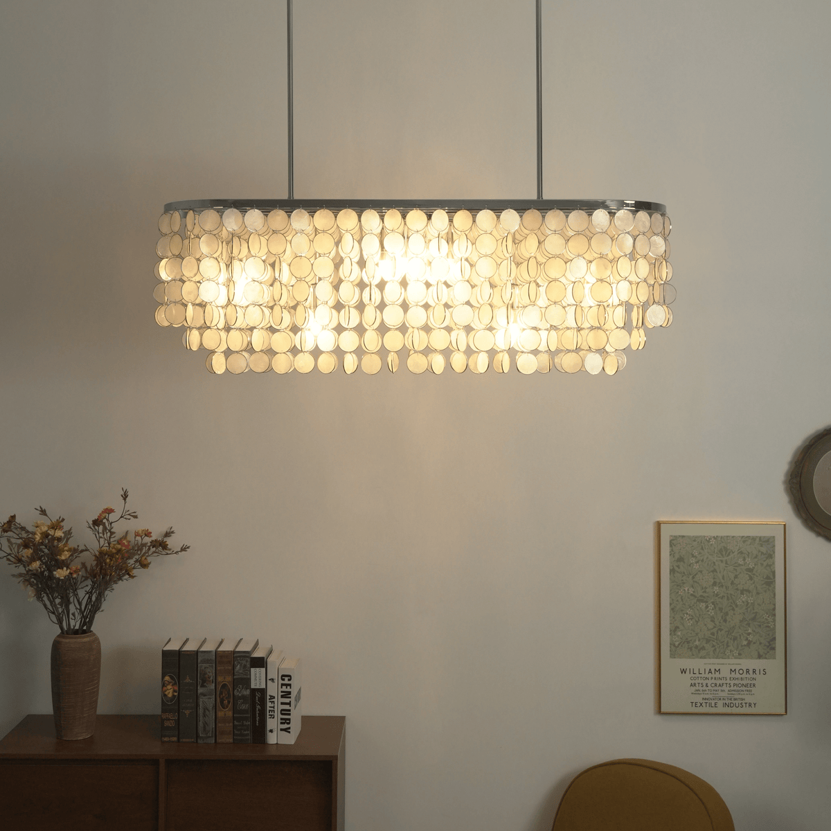 Linear Chandelier Chrome — Chandelier | Maison Monashee — view 5