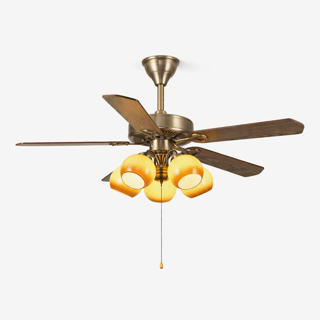 Antique Bronze Ceiling Fan with Light — Ceiling Fan | Maison Monashee