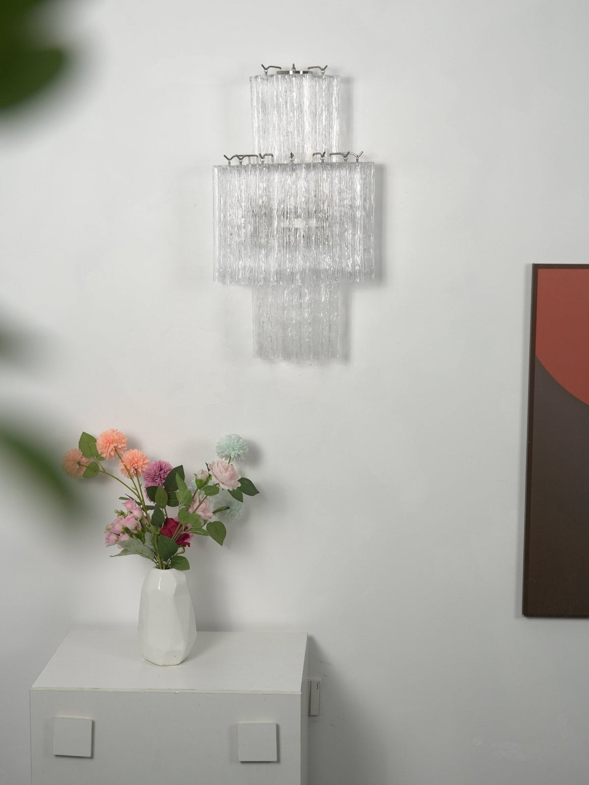 Textured Glass Wall Light — Wall Sconce | Maison Monashee — view 5