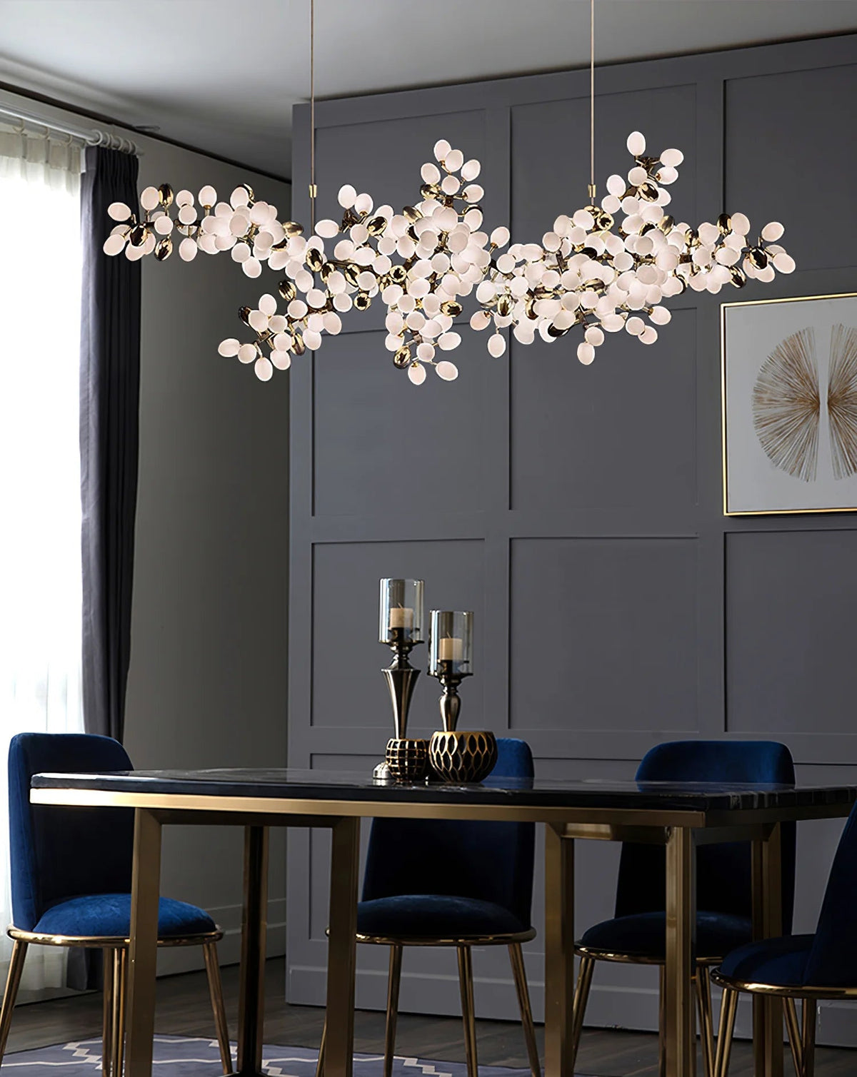 Gold Murano Glass Chandelier — Chandelier | Maison Monashee — view 17